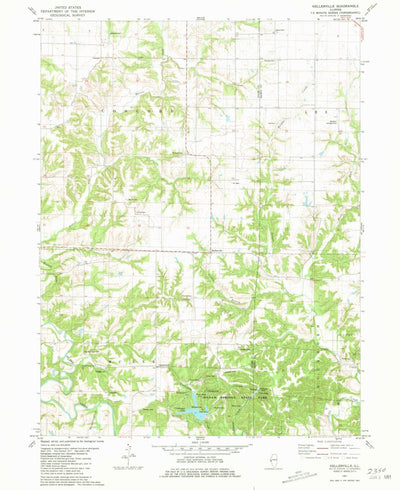 United States Geological Survey Kellerville, IL (1981, 24000-Scale) digital map