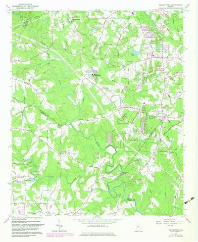 United States Geological Survey Kelleytown, GA (1964, 24000-Scale) digital map