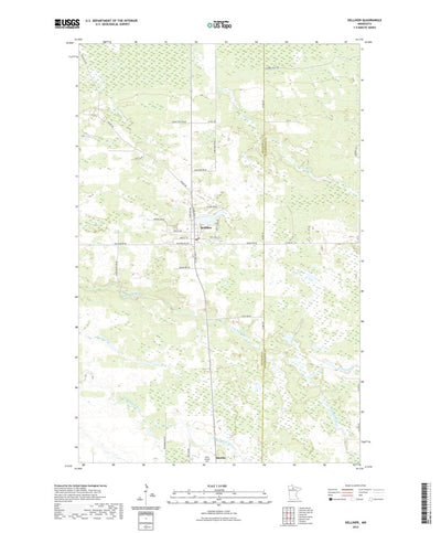 United States Geological Survey Kelliher, MN (2022, 24000-Scale) digital map