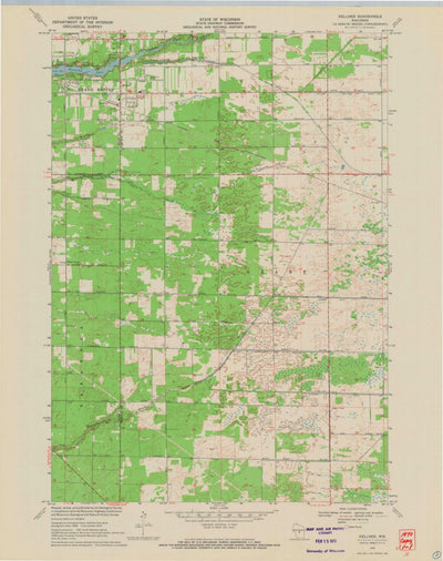 United States Geological Survey Kellner, WI (1970, 24000-Scale) digital map