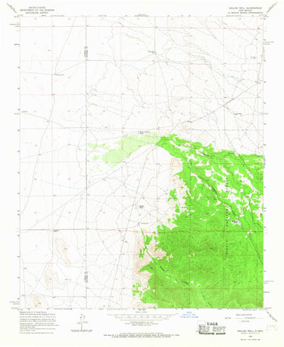 United States Geological Survey Kellog Well, NM (1965, 24000-Scale) digital map