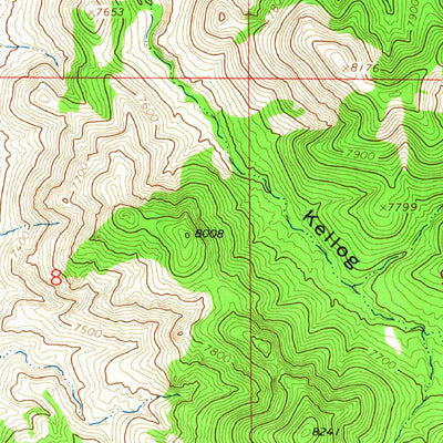United States Geological Survey Kellog Well, NM (1965, 24000-Scale) digital map