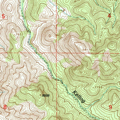 United States Geological Survey Kellog Well, NM (1995, 24000-Scale) digital map