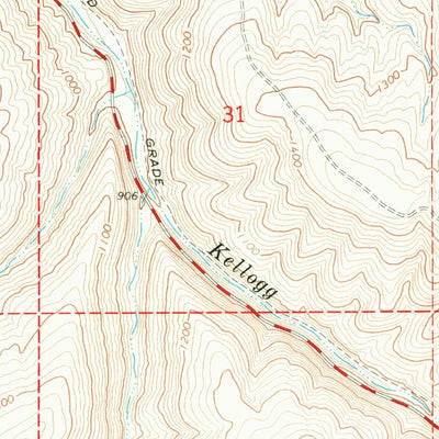 United States Geological Survey Kellogg Creek, WA (1967, 24000-Scale) digital map