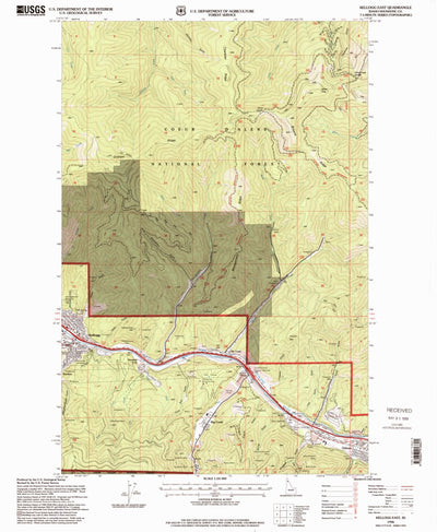 United States Geological Survey Kellogg East, ID (1996, 24000-Scale) digital map