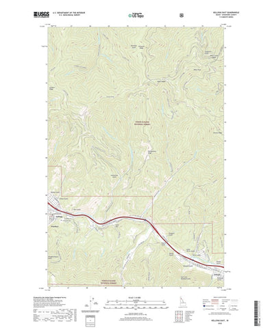 United States Geological Survey Kellogg East, ID (2020, 24000-Scale) digital map