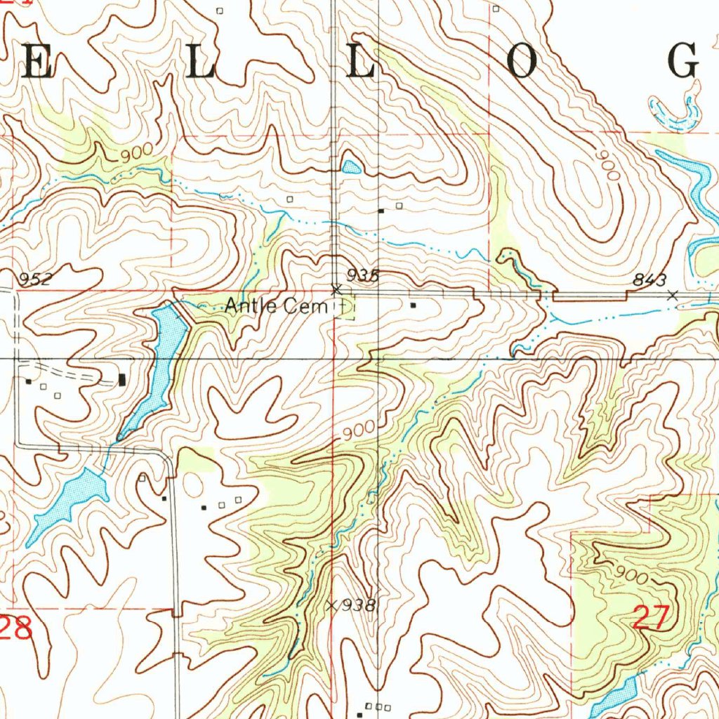 Kellogg, IA (1980, 24000Scale) Map by United States Geological Survey