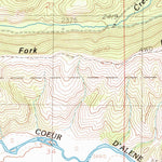 United States Geological Survey Kellogg West, ID (1985, 24000-Scale) digital map