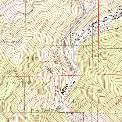 United States Geological Survey Kellogg West, ID (1985, 24000-Scale) digital map