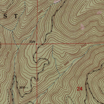 United States Geological Survey Kellogg West, ID (1996, 24000-Scale) digital map