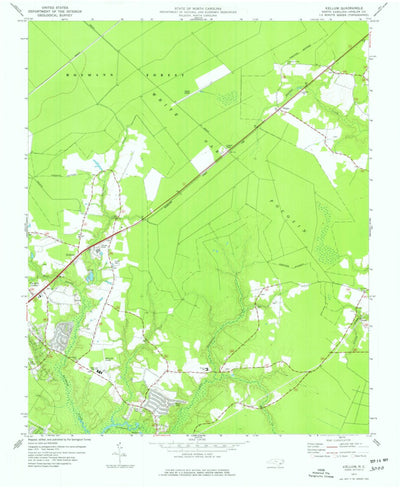 United States Geological Survey Kellum, NC (1977, 24000-Scale) digital map