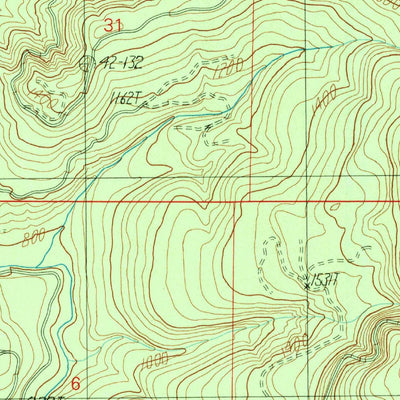 United States Geological Survey Kelly Butte, OR (1990, 24000-Scale) digital map