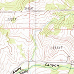 United States Geological Survey Kelly Creek, MT (1987, 24000-Scale) digital map