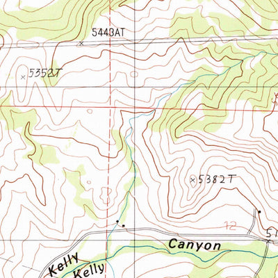 United States Geological Survey Kelly Creek, MT (1987, 24000-Scale) digital map