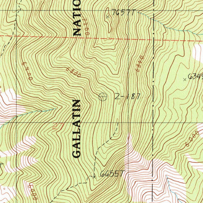 United States Geological Survey Kelly Creek, MT (1987, 24000-Scale) digital map