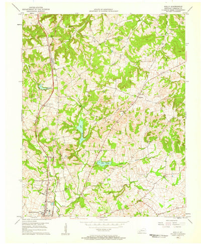 United States Geological Survey Kelly, KY (1957, 24000-Scale) digital map