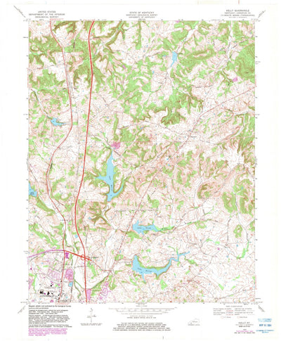 United States Geological Survey Kelly, KY (1969, 24000-Scale) digital map