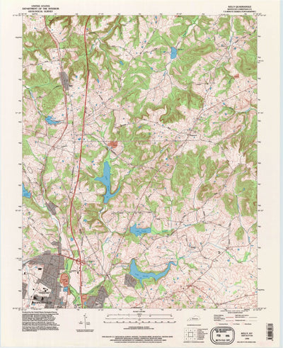 United States Geological Survey Kelly, KY (1993, 24000-Scale) digital map