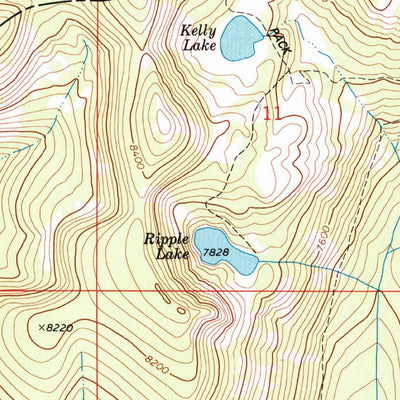 United States Geological Survey Kelly Lake, MT (1977, 24000-Scale) digital map