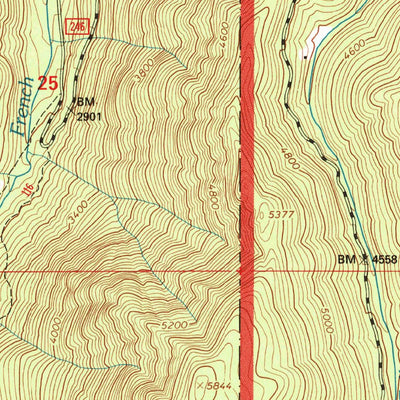 United States Geological Survey Kelly Mountain, ID (1995, 24000-Scale) digital map