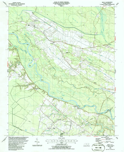 United States Geological Survey Kelly, NC (1986, 24000-Scale) digital map