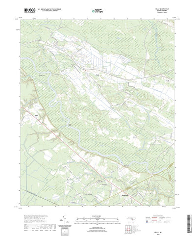 United States Geological Survey Kelly, NC (2022, 24000-Scale) digital map