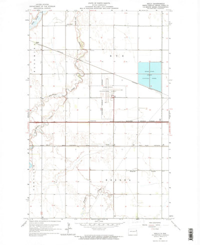 United States Geological Survey Kelly, ND (1963, 24000-Scale) digital map