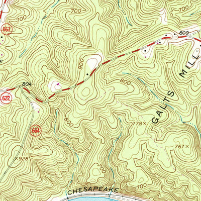 United States Geological Survey Kelly, VA (1963, 24000-Scale) digital map