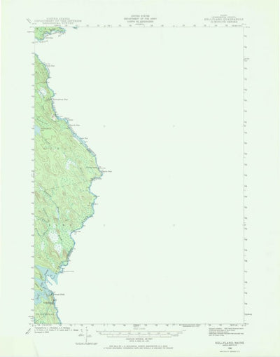 United States Geological Survey Kellyland, ME (1940, 62500-Scale) digital map