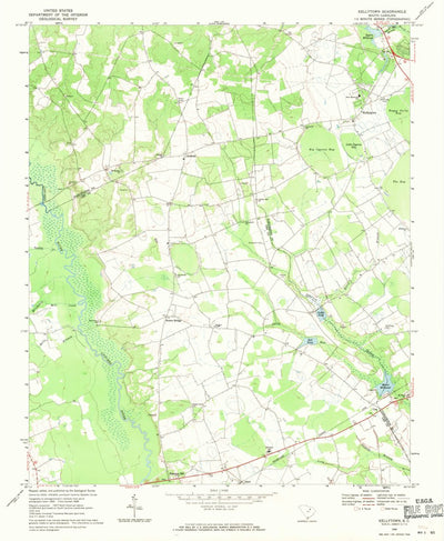 United States Geological Survey Kellytown, SC (1968, 24000-Scale) digital map