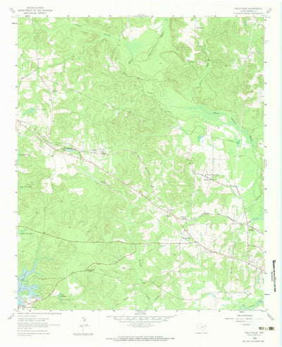 United States Geological Survey Kellyville, TX (1962, 24000-Scale) digital map