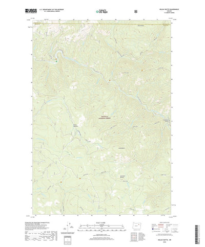 United States Geological Survey Kelsay Butte, OR (2020, 24000-Scale) digital map