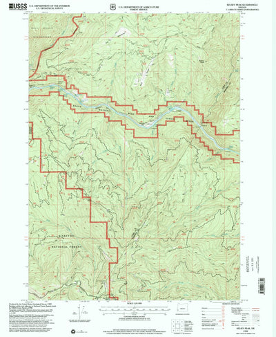 United States Geological Survey Kelsey Peak, OR (1998, 24000-Scale) digital map