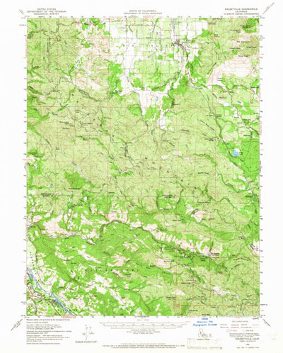United States Geological Survey Kelseyville, CA (1959, 62500-Scale) digital map