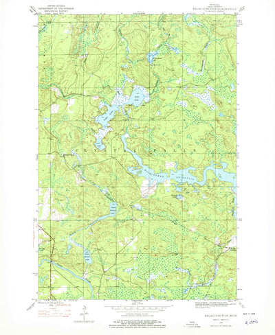 United States Geological Survey Kelso Junction, MI (1945, 24000-Scale) digital map
