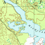 United States Geological Survey Kelso Junction, MI (1945, 24000-Scale) digital map