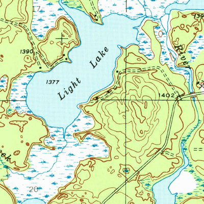 United States Geological Survey Kelso Junction, MI (1945, 24000-Scale) digital map