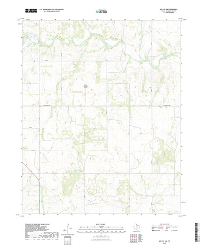 United States Geological Survey Kelton NW, TX (2022, 24000-Scale) digital map