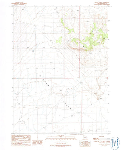 United States Geological Survey Kelton Pass SE, UT (1990, 24000-Scale) digital map
