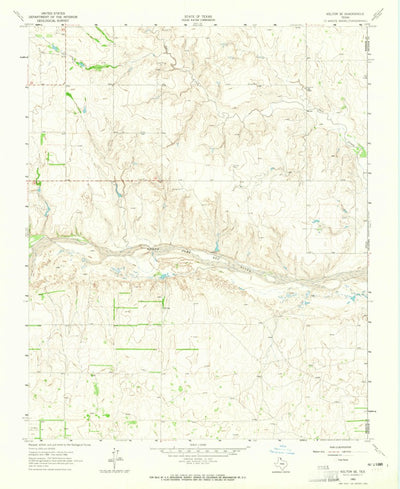 United States Geological Survey Kelton SE, TX-OK (1962, 24000-Scale) digital map