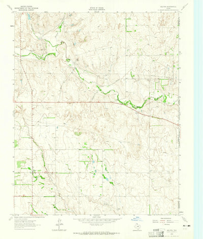 United States Geological Survey Kelton, TX-OK (1963, 24000-Scale) digital map