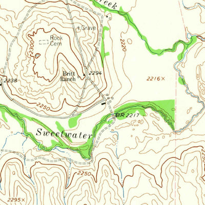 United States Geological Survey Kelton, TX-OK (1963, 24000-Scale) digital map