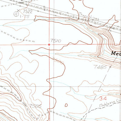 United States Geological Survey Kemmerer Reservoir, WY (1985, 24000-Scale) digital map