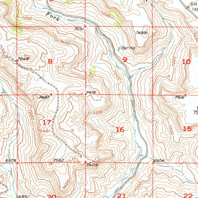 United States Geological Survey Kemmerer, WY (1954, 62500-Scale) digital map