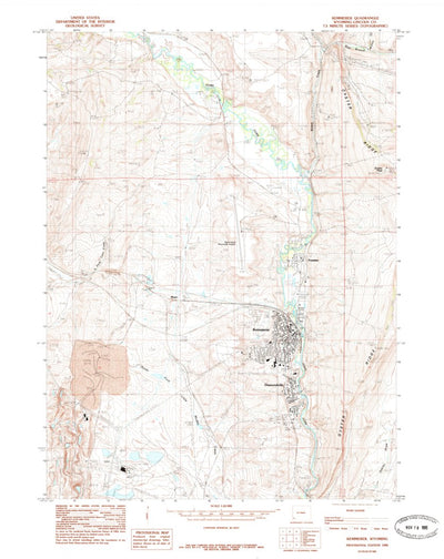 United States Geological Survey Kemmerer, WY (1985, 24000-Scale) digital map