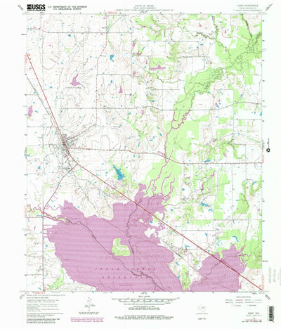 United States Geological Survey Kemp, TX (1961, 24000-Scale) digital map