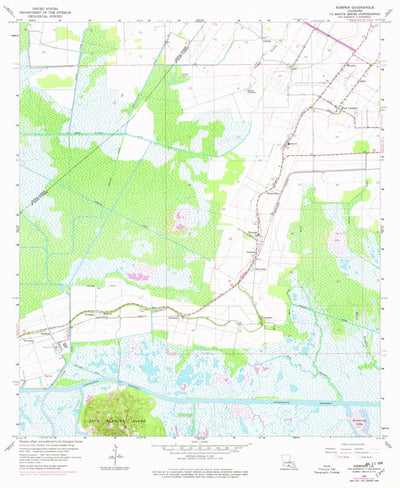 United States Geological Survey Kemper, LA (1963, 24000-Scale) digital map