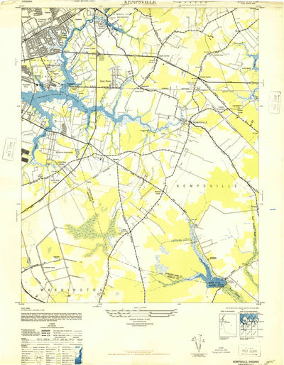 United States Geological Survey Kempsville, VA (1948, 24000-Scale) digital map