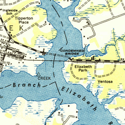 United States Geological Survey Kempsville, VA (1948, 24000-Scale) digital map