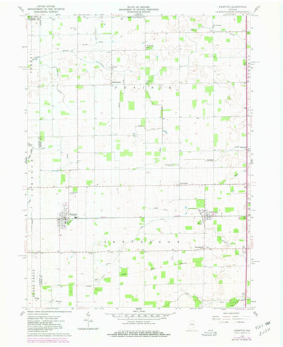 United States Geological Survey Kempton, IN (1960, 24000-Scale) digital map
